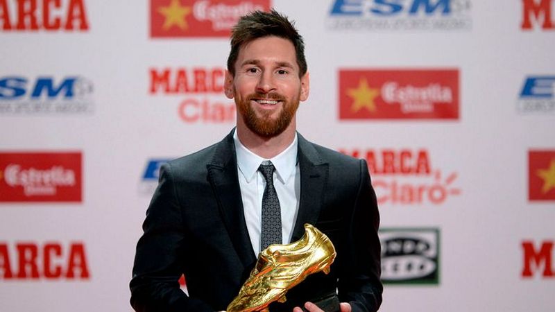 Lionel Messi chiến thắng Chiếc giày vàng châu Âu 2017