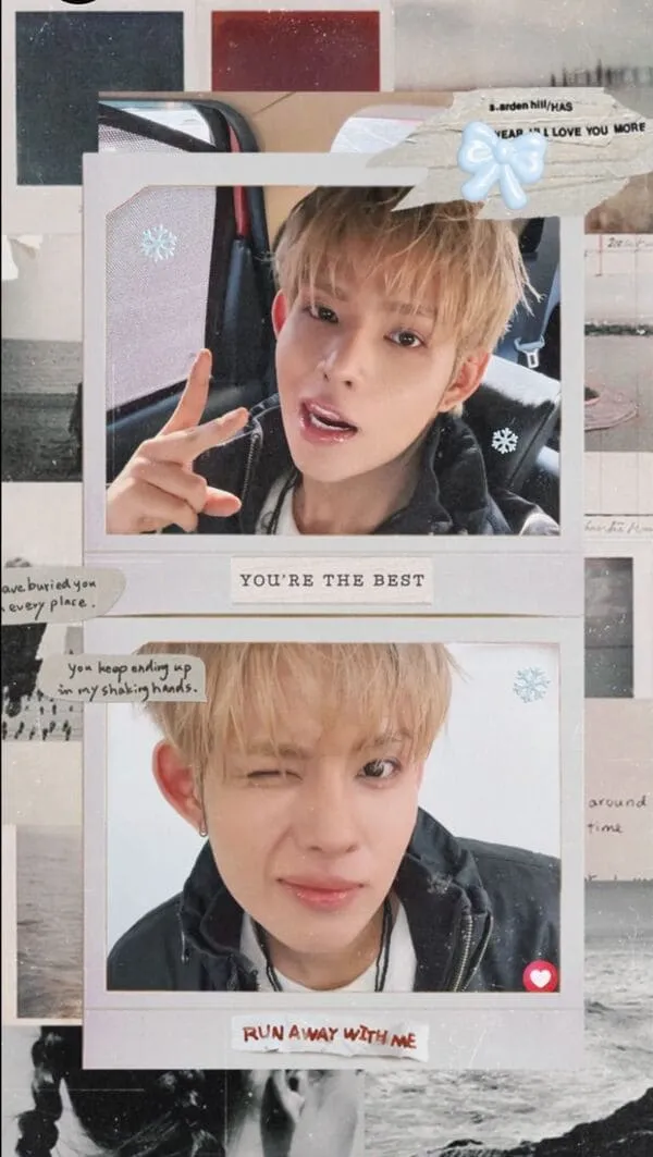 anh-dillan-hinh-nen-doc-3 Ảnh Dillan selfie ghép polaroid nháy mắt làm hình nền điện thoại