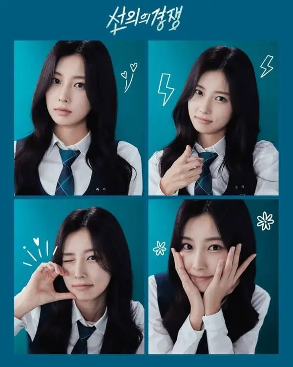 Joo Ye Ri biểu cảm dễ thương đồng phục