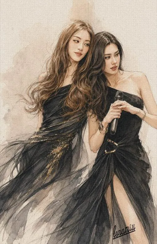 fanart của cặp đôi LenaMiu